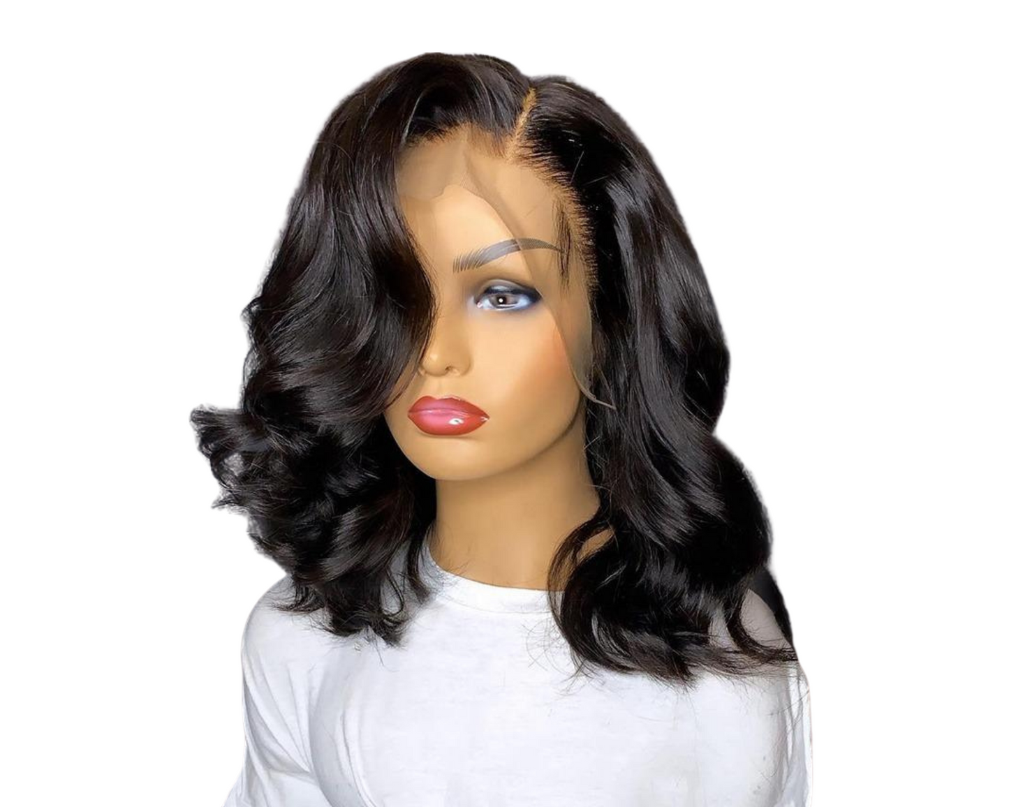 180% Density Body Wave 4x4 Short Bob 13x4 Lace Front Human Hair Wig