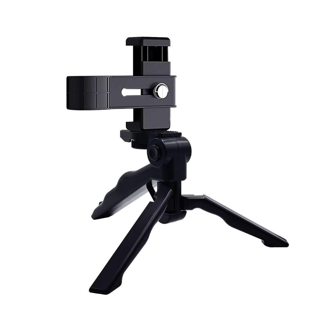 AMZER Foldable Tripod With Smartphone Fixing Clamp 1/4 inch Holder