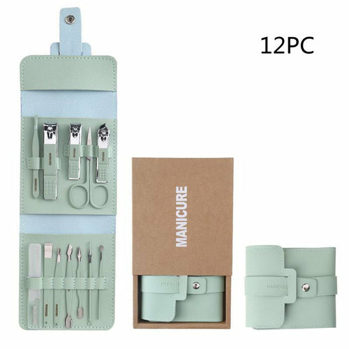 16 Pcs Nail Clippers Nail Cutter Nail Scissors With PU Bag