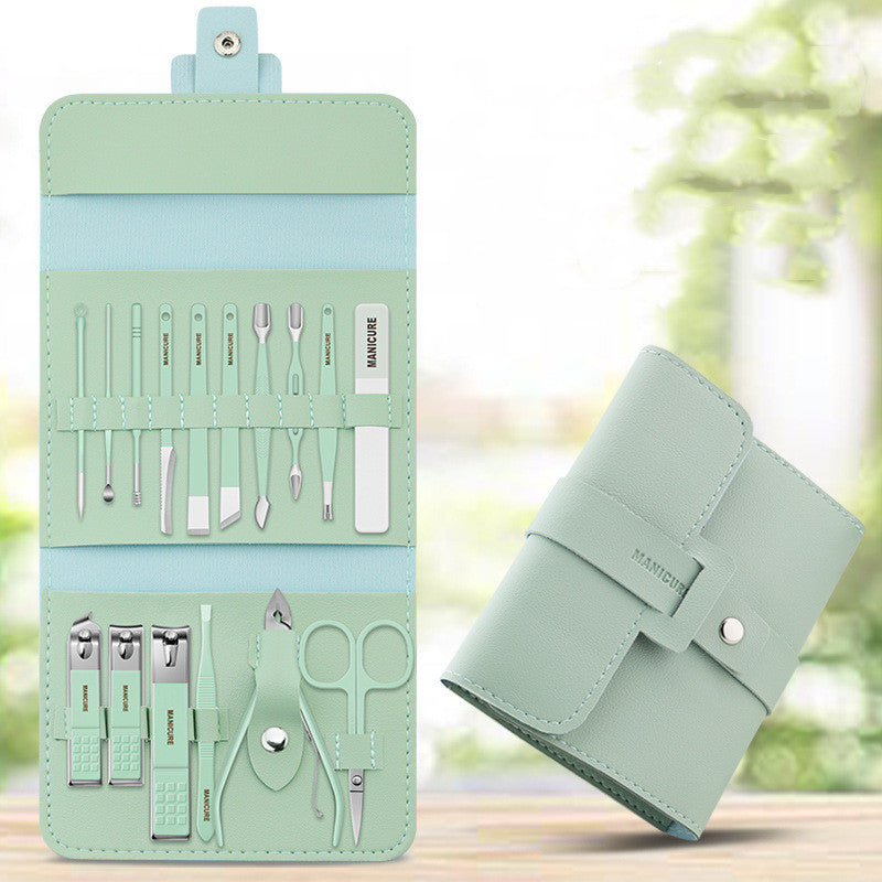 16 Pcs Nail Clippers Nail Cutter Nail Scissors With PU Bag