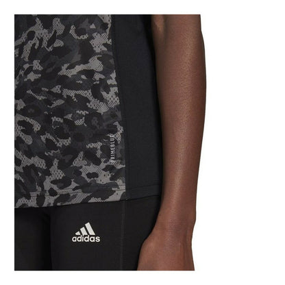 Tank Top Women Adidas Fast Graphic Grey