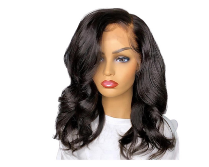 180% Density Body Wave 4x4 Short Bob 13x4 Lace Front Human Hair Wig