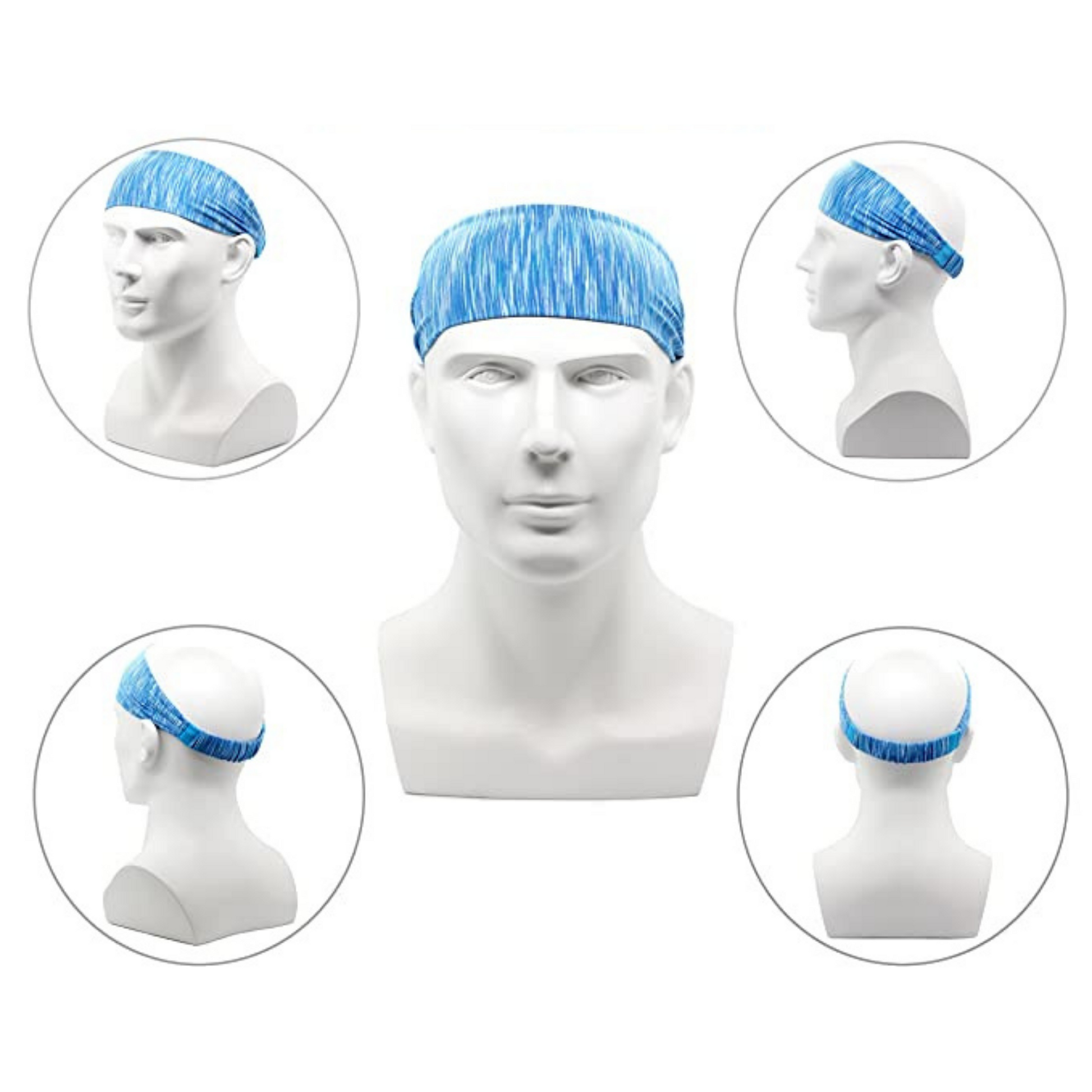 Extra-Wide Sport and Fitness Sweat Wicking Fitness Headband