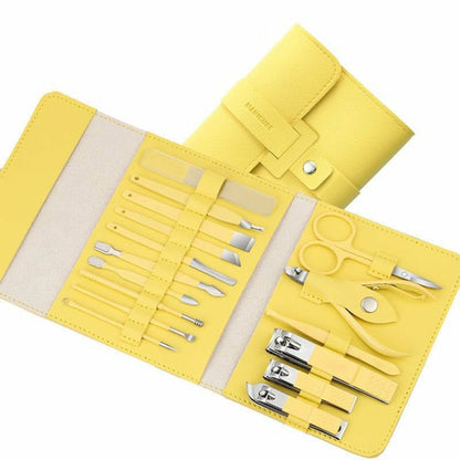 16 Pcs Nail Clippers Nail Cutter Nail Scissors With PU Bag