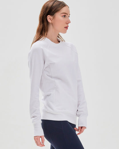 City Zip Slim Crewneck Sweatshirt