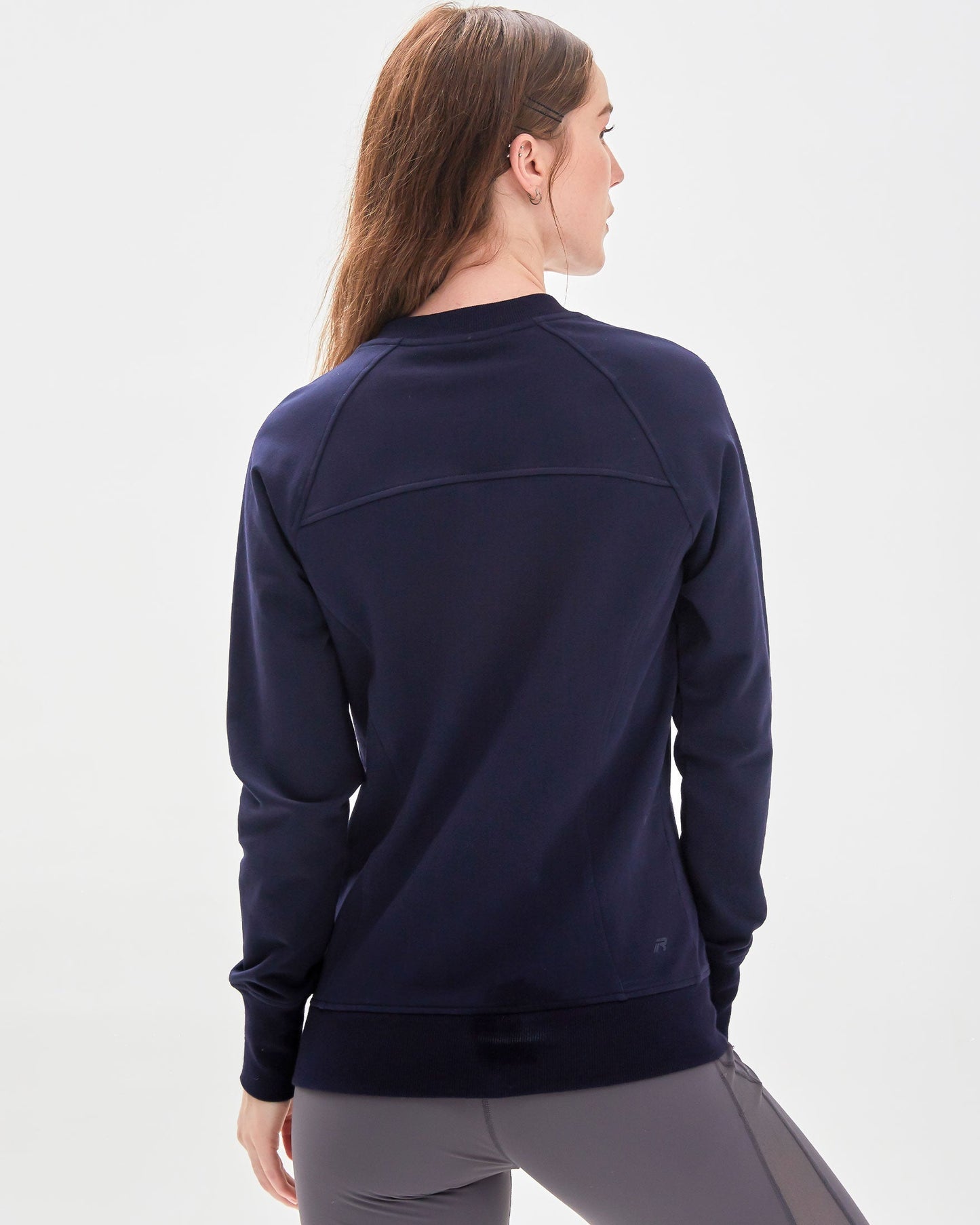 City Zip Slim Crewneck Sweatshirt