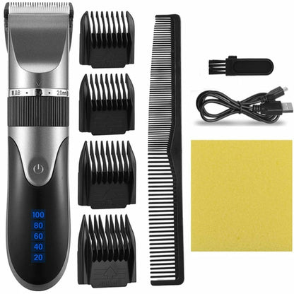 USB Hair Clipper Men Barber Rechargeable Beard Trimmer