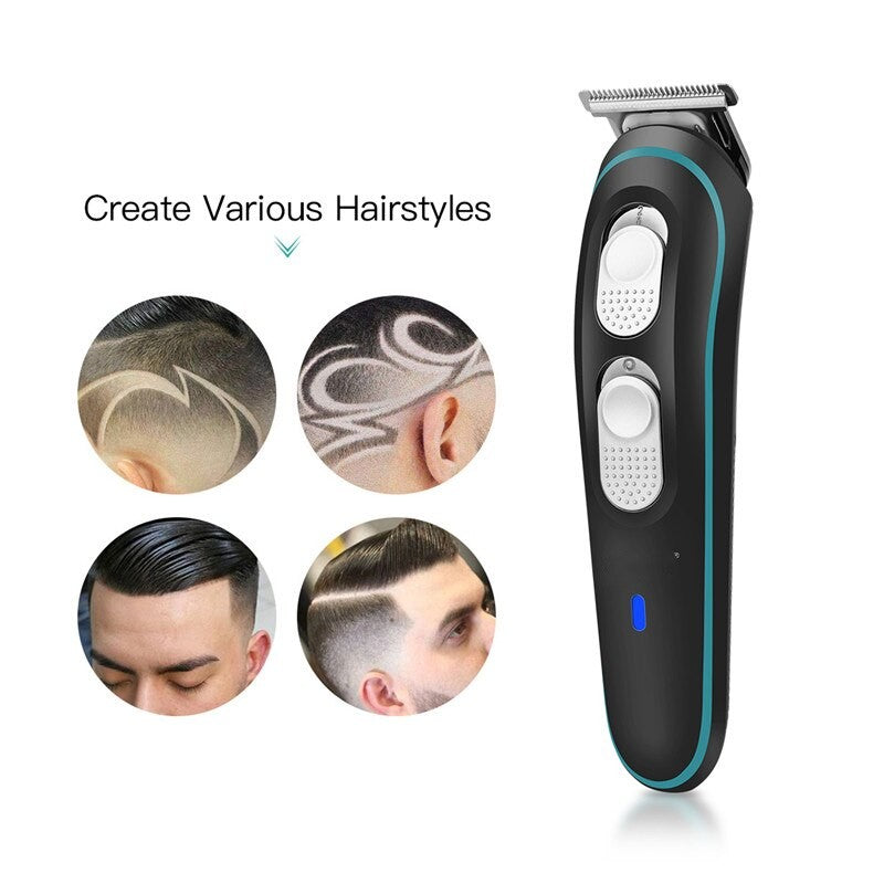 2 In 1 Electric Hair Clipper Beard Trimmer For Men Cordless