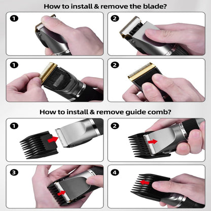 USB Hair Clipper Men Barber Rechargeable Beard Trimmer