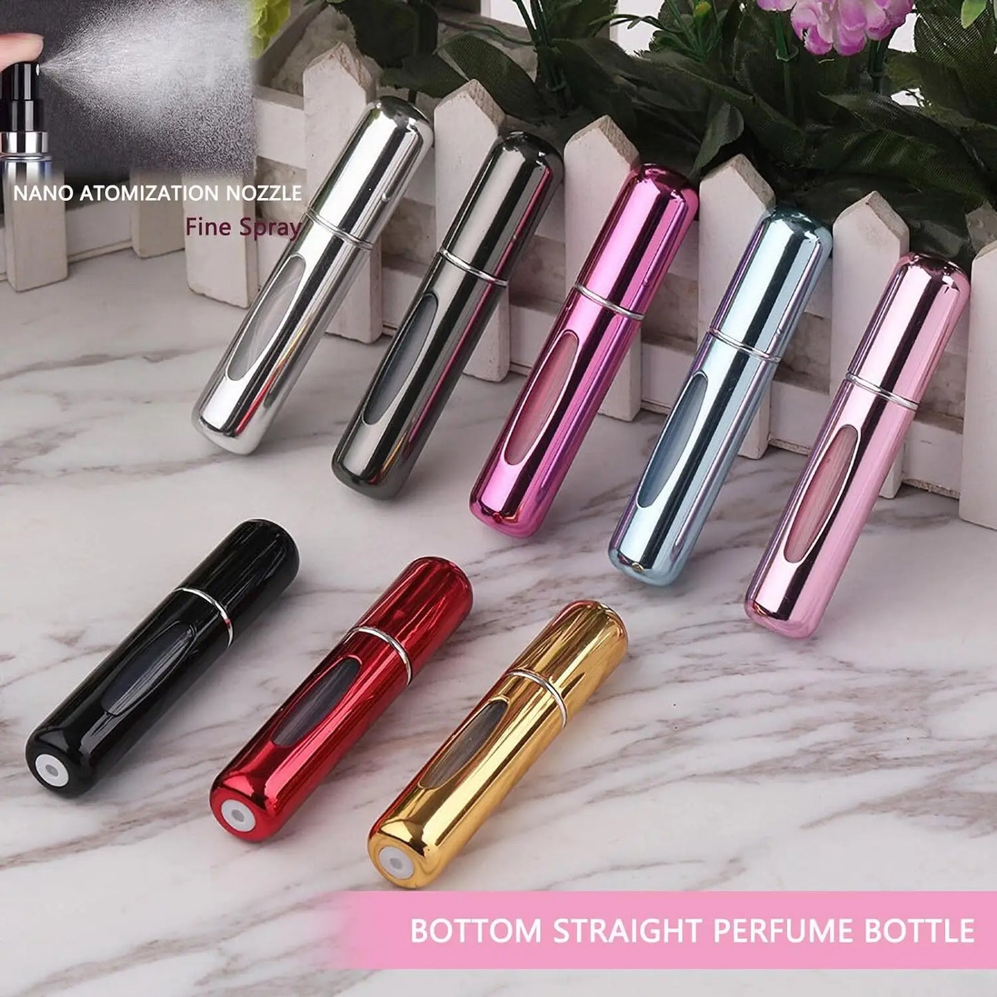 1/6Pcs/Set Travel Perfume Refill Bottle Portable Mini Atomizer