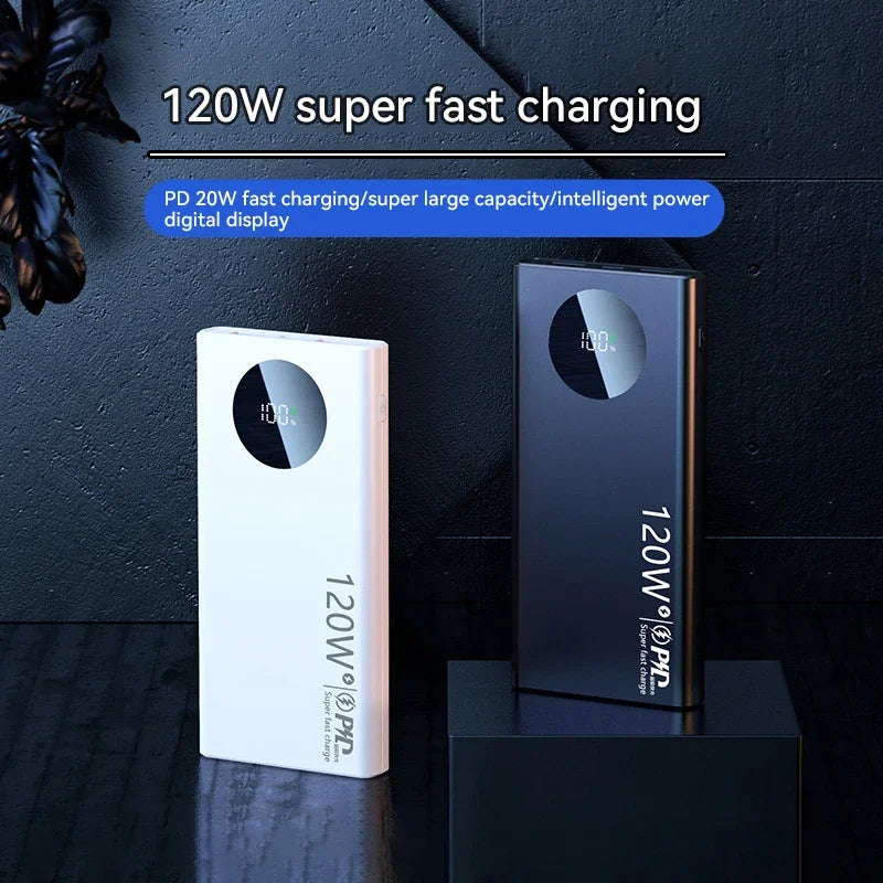 80000mAh High Capacity Power Bank 120W Super Fast Charging Powerbank