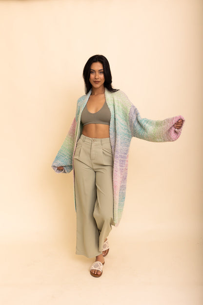 Lounge Around Longline Ombre Cardigan