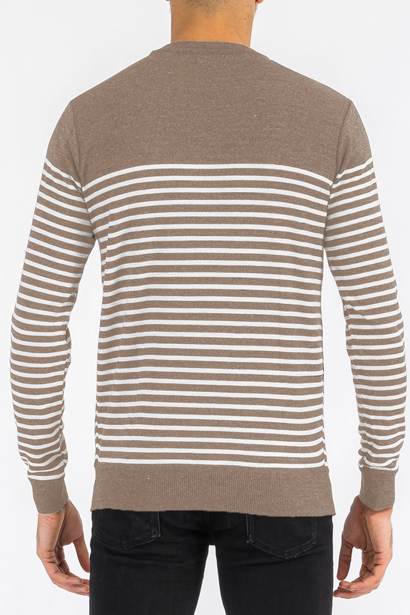 FULL KNIT STRIPED SWEATER NR2014