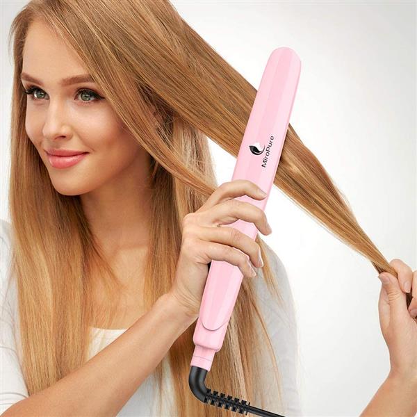 MiroPure 2-in-1 Infrared Ceramic Flat Iron Hair Straightener