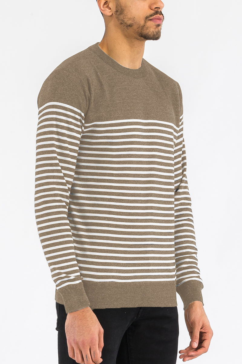 FULL KNIT STRIPED SWEATER NR2014