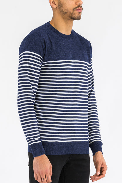 FULL KNIT STRIPED SWEATER NR2014