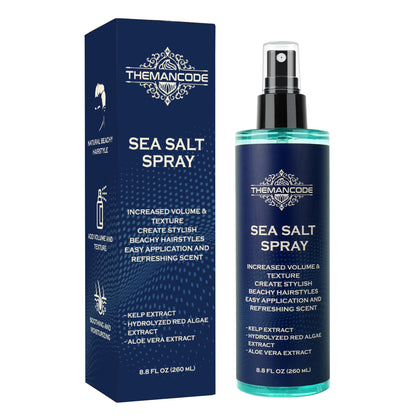 8.8 FL OZ Sea Salt Spray for Hair Men Hair Texturizing Sea Salt Spray