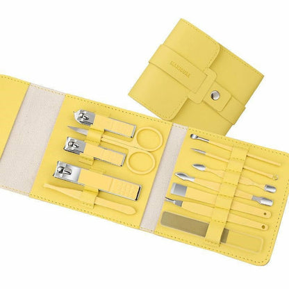 16 Pcs Nail Clippers Nail Cutter Nail Scissors With PU Bag