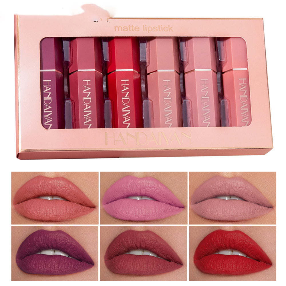 Matte Matte Waterproof Six Lipstick Gift Box Set