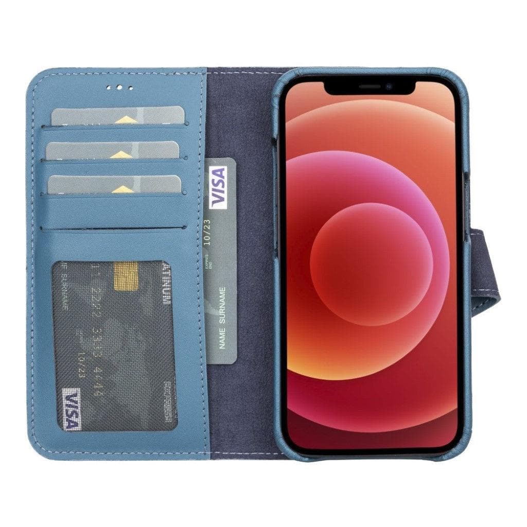 Full Leather Coating Detachable Wallet Case for Apple iPhone 13 Series