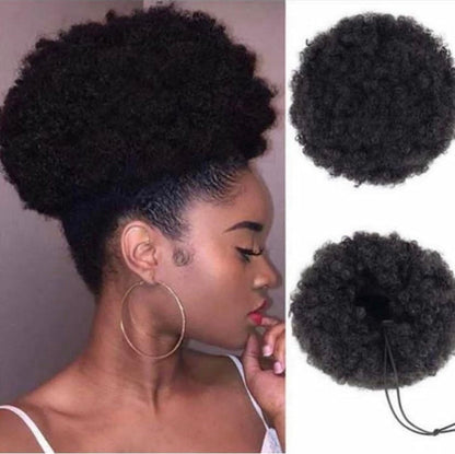 Afro Bun Puff Wig