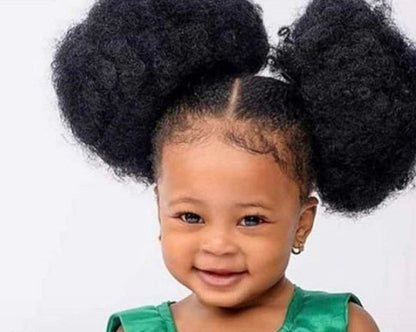 Afro Bun Puff Wig