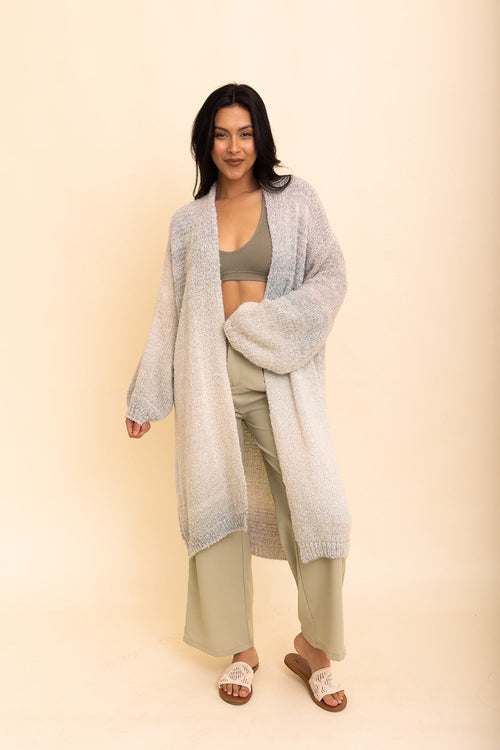 Lounge Around Longline Ombre Cardigan