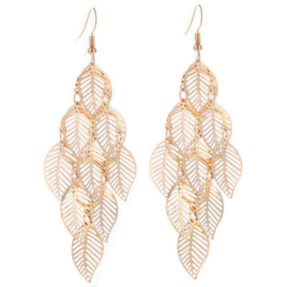 Dangling Leaf Earrings